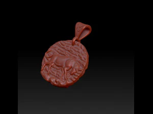 horoscope taurus pendant 3D Print Model
