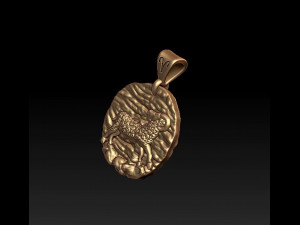 horoscope aries pendant 3D Принт Модель