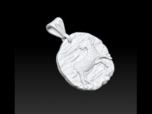 horoscope aries pendant 3D Принт Модель