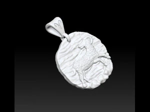 horoscope aries pendant 3D Print Model