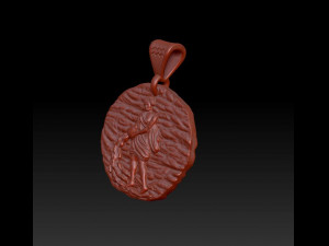 horoscope aquarius pendant Modelo de Impressão 3D