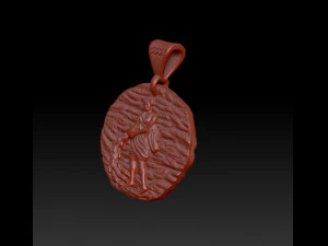 horoscope aquarius pendant 3D Print Model