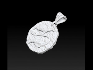 horoscope pisces pendant 3D Принт Модель