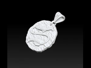 horoscope pisces pendant 3D Print Model