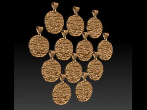 horoscope pendant set 3D Print Model