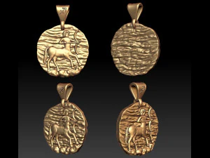 horoscope pendant set 3D Print Model