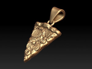 pizza pendant Model Cetak 3D
