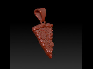 pizza pendant Model Cetak 3D