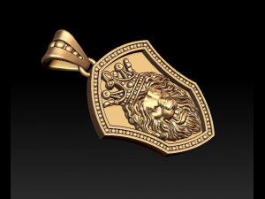 lion pendant 3D Print Model