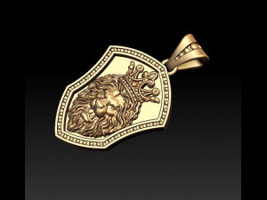 lion pendant 3D Print Model