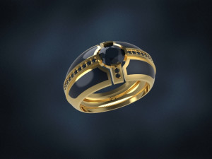 enamel man ring free 3D-printmodel