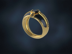 enamel man ring free Modèles 3D en vedette