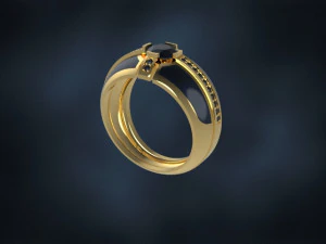 enamel man ring free 3D Print Model