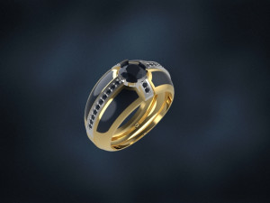 enamel man ring free Modèles 3D en vedette