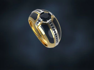enamel man ring free 3D Print Model