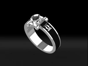 enamel man ring free 3D Print Model