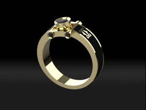 enamel man ring free 3D Print Model