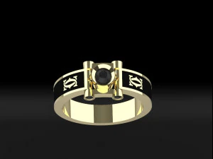 enamel man ring free 3D Print Model