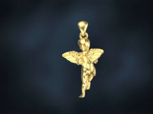 angel pendant free 3D Print Model