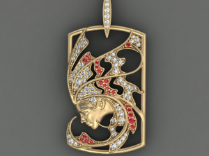 pendant magerit sirena aire 3D Print Model