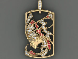 Anh&auml;nger Magerit Sirena Aire 3D Druckmodell