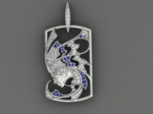pendant magerit sirena aire 3Dプリントモデル