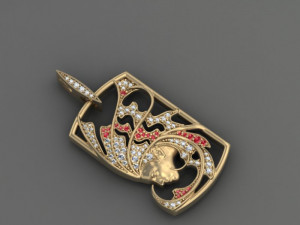 pendant magerit sirena aire 3Dプリントモデル