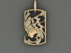 pendant magerit sirena aire 3Dプリントモデル