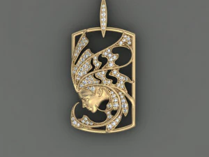 pendant magerit sirena aire 3D Print Model