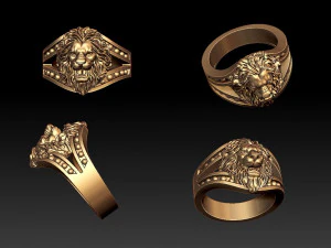 L&ouml;wenring 3D Druckmodell