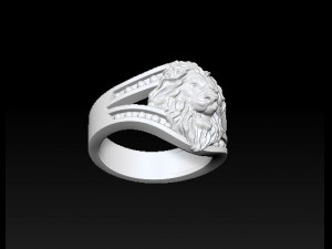 lion ring Modèles 3D en vedette