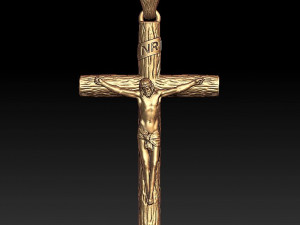 jesus cross pendant 3D Print Model