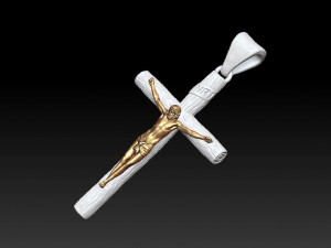 jesus cross pendant 3D Принт Модель