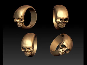 skull ring 3D Print Model