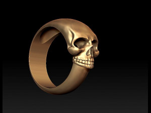 skull ring 3Dプリントモデル