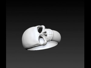 skull ring 3Dプリントモデル