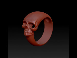 skull ring 3Dプリントモデル