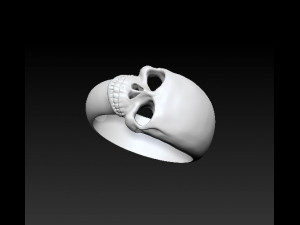 skull ring 3Dプリントモデル