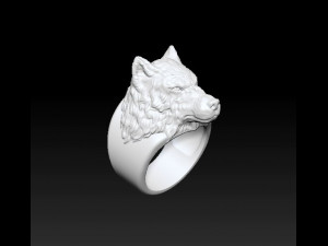 wolf ring Modelo de Impressão 3D