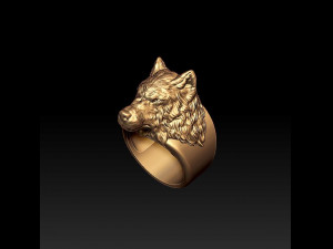 wolf ring Modelo de Impressão 3D