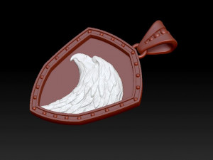 eagle pendant Modèles 3D en vedette