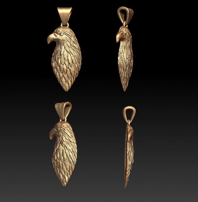 eagle pendant Modello di stampa 3D .c4d .max .obj .3ds .fbx .stl .blend 