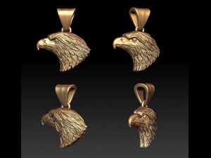 eagle pendant 3Dプリントモデル