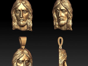 jesus head pendant 3Dプリントモデル