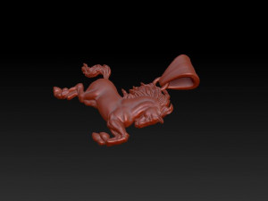 horse pendant 3D 프린트 모델