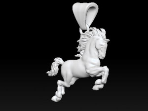 horse pendant 3D 프린트 모델