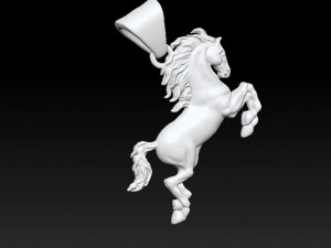 horse pendant 3D 프린트 모델