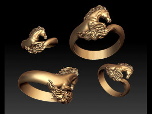 horse ring Modello di stampa 3D