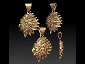 인도 펜던트 3D 프린트 모델