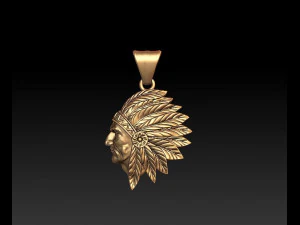 indian pendant 3D Print Model
